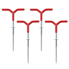 Steel ice fishing anchor tool 4pcs for fixing ice nails in winter tents