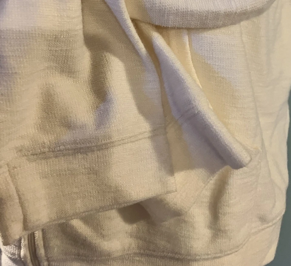 Sudadera con Capucha Old Navy Mujer Ligera Cremallera Completa Slub L Beige Cali Foto 3 de 4