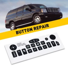For 2003-2006 CADILLAC CHEVY GMC NAVIGATION RADIO BUTTON REPAIR DECAL REPAIR SET