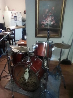 Huge Vintage 70s Tama Superstar 5-Pc 24'' Kick / 18'' Floor Tom   Big Mojo 