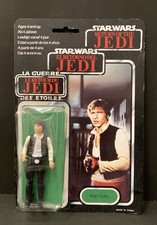 Vintage 1983 Palitoy ROTJ Tri Logo Star Wars HAN SOLO MOC Jedi RARE 79 Back card