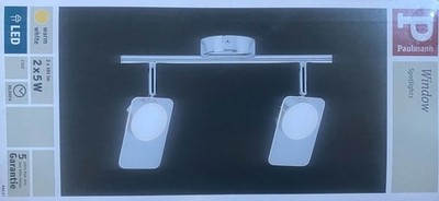 Paulmann LED Strahler Spots Deckenlampe Chrom Strahler 2 x 5W Warmweiß - NEU