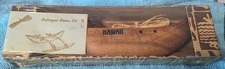 Lanakila Crafts Hawaii Outrigger Canoe Kit Genuine Koa Wood SEALED 8"