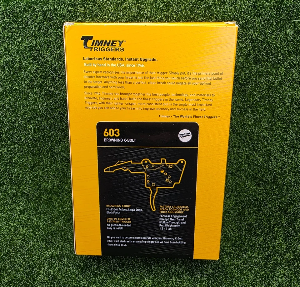 Rifle Timney Browning X-BOLT ajustable 1,5-4 lb gatillo curvo de una sola etapa #603 Foto 3 de 4