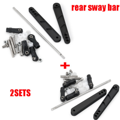 2 SETS For 1:10 Axial Wraith RR10 90048 Yeti 90050 Alloy Rear Sway Bar Kit US