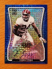 2020 Leaf Metal Crystals Blue #BATL1 Terrell Lewis Alabama Rookie Auto #'d 10/15