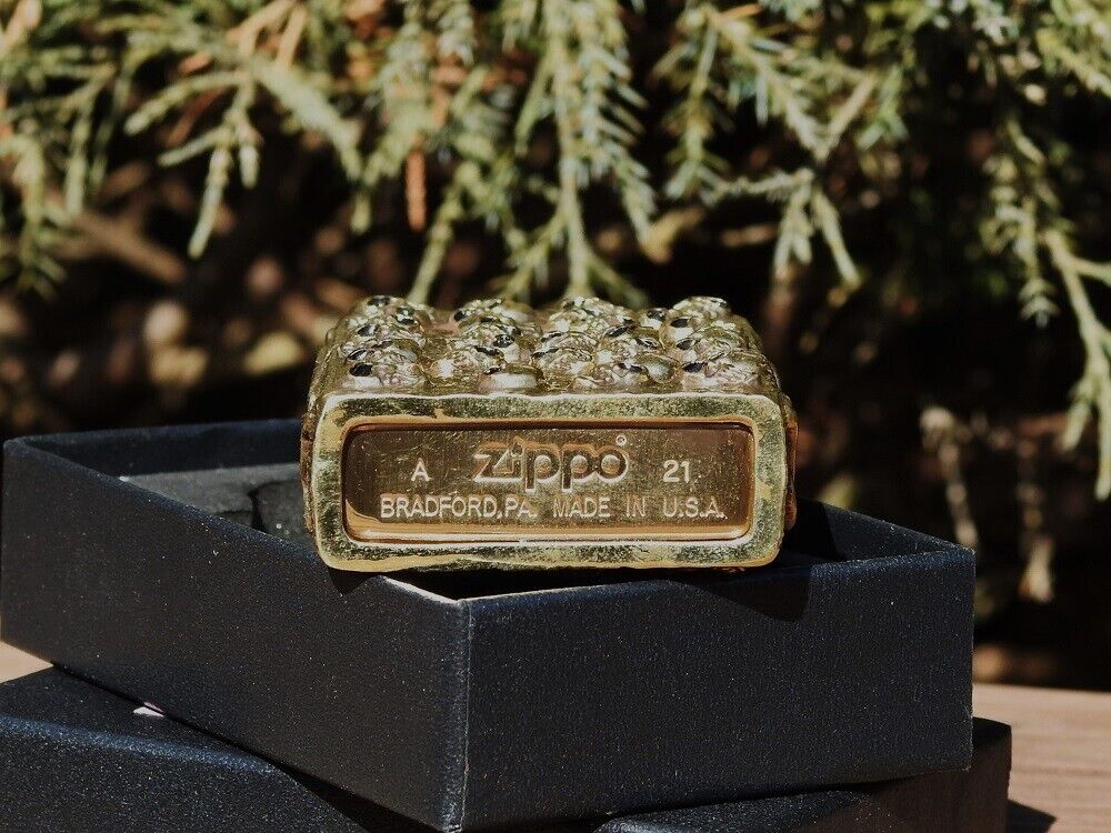 Japanese Zippo Lighter - Japan - Skull Jacket - City of The Japanese Zippo Lighter - Japan - Skull Jacket - City of The