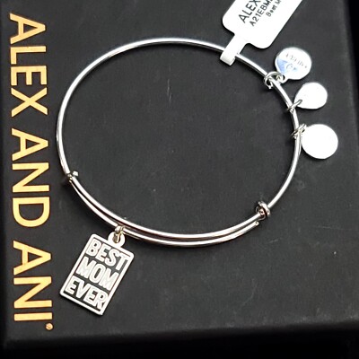 Alex and Ani Best Mom Ever Charm Bracelet