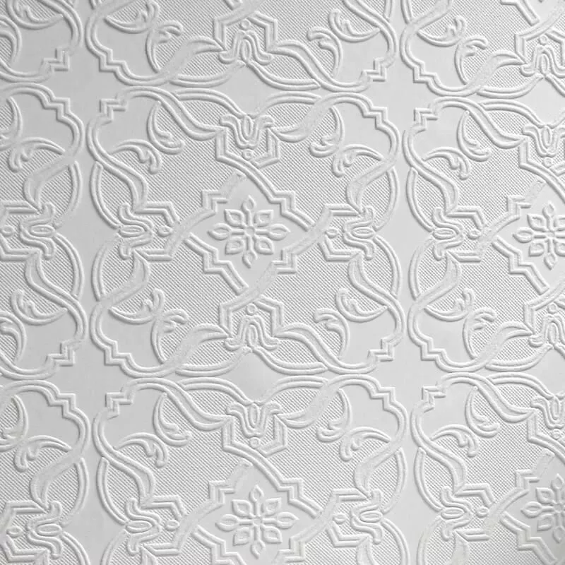 Brewster RD0671 Maxwell Textured Vinyl Wallpaper, Paintable , White 