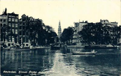 CPA AK AMSTERDAM Innerhalb von Amstel mit Grünburgwal. NIEDERLANDE (624984)