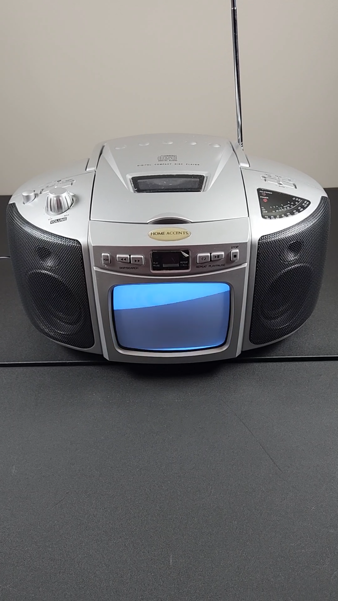 レトロな東芝ポータブルTV/VIDEO CD KARAOKE SYSTEM レトロな東芝