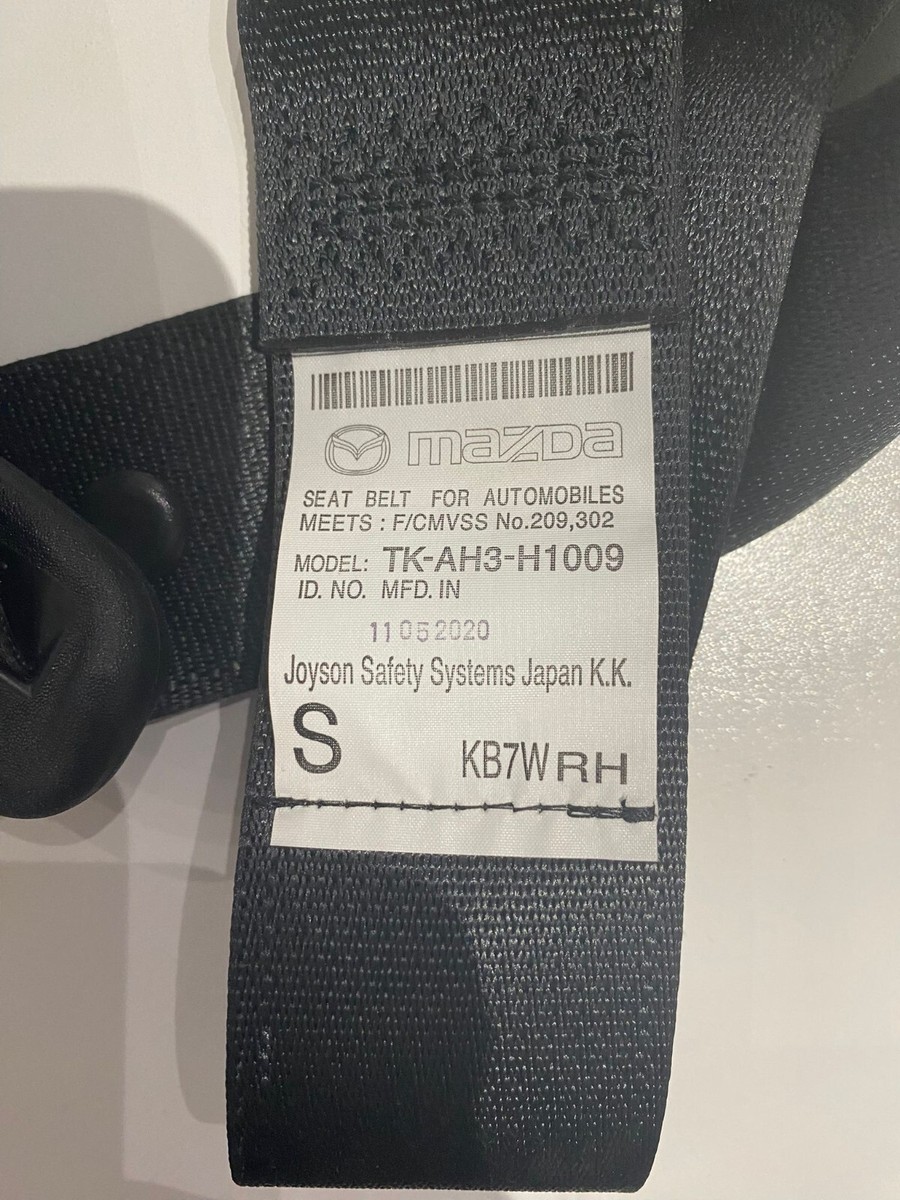 MAZDA CX-5 FRONT RIGHT PASSENGER SEAT SEATBELT Model: TK-AH3-H1009