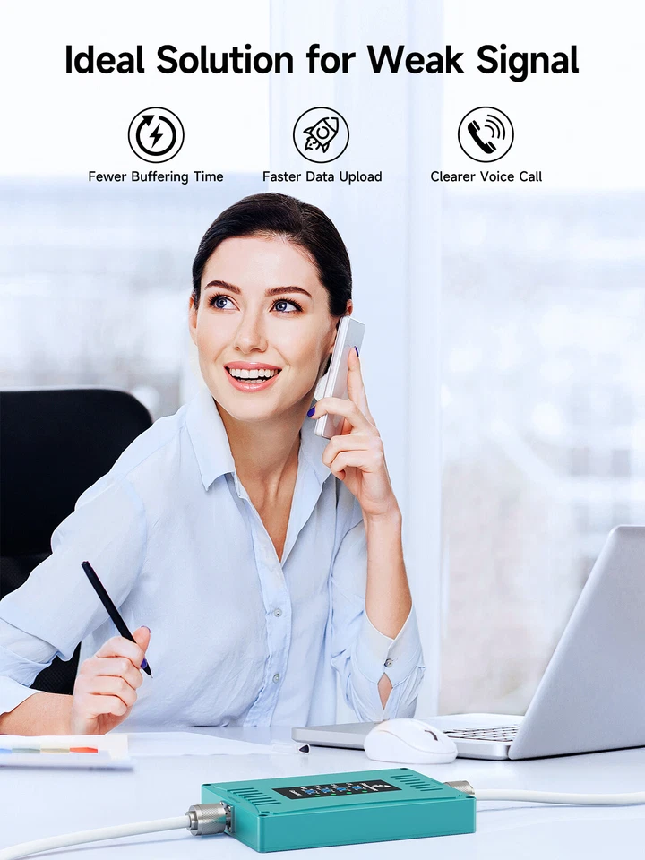 4G 5G LTE Cell Phone Signal Booster Band 12/17/13/5/4/66/2/25 Voice Data Kit - Image 3 of 4