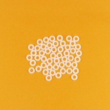 50 PCS NEW Drum Tension Rod Nylon Washers WHITE