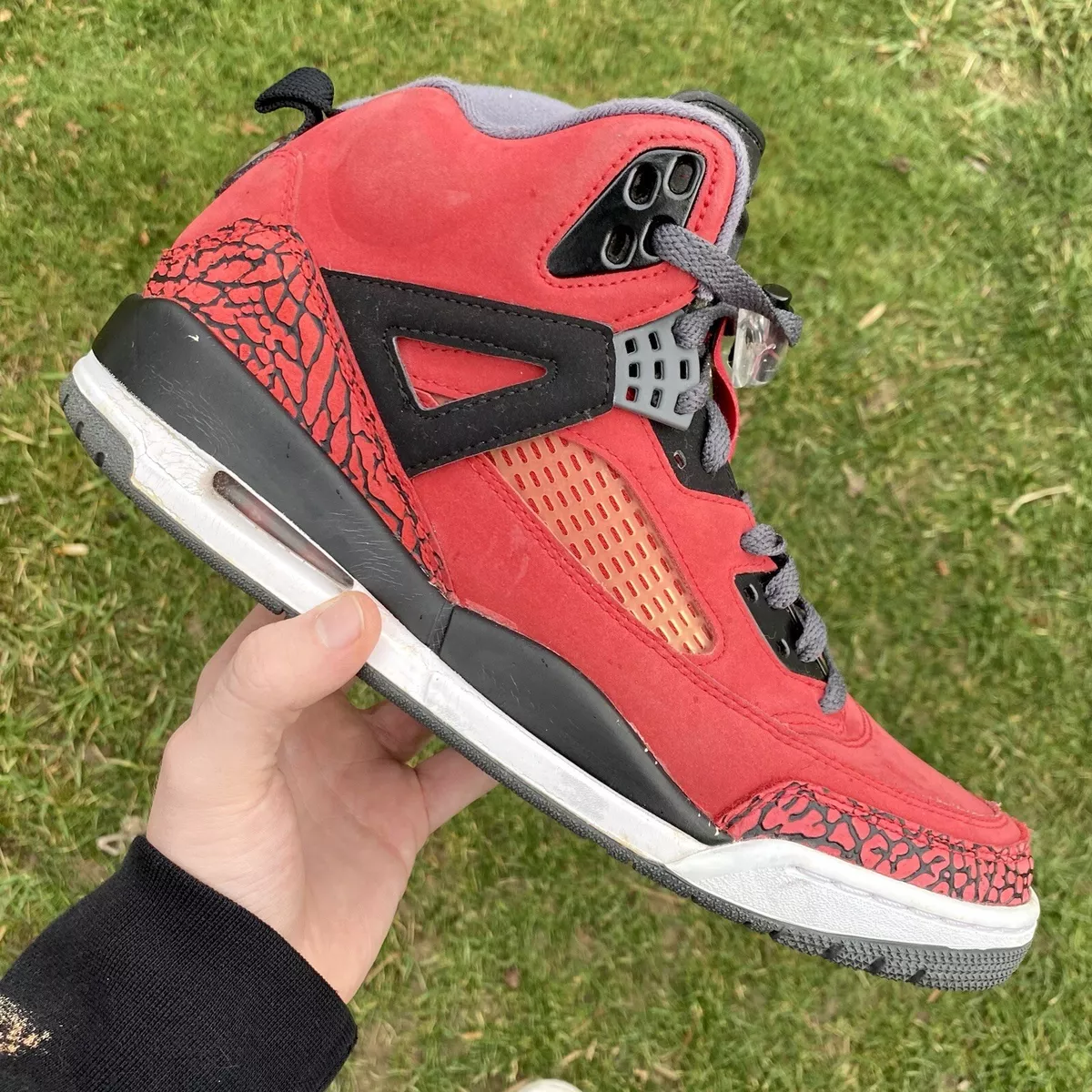 Nike Air Jordan Spizike Toro Bravo 315371-601 Red Black Sneakers 10.5