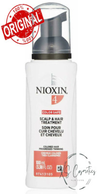 Nioxin System #4 Scalp & Hair Treatment 3.38 oz for Color Safe new