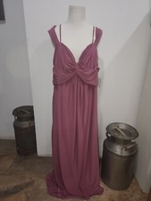 David s Bridal Celebrate Mauve Full Length Dress Sz 20 Missing Hoop / Loop