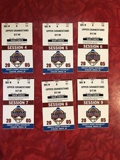 2005 COLLEGE WORLD SERIES LOT of 6 TICKET STUBS