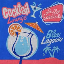 Needlepoint HandPainted Amanda Lawford Blue Lagoon 12x12