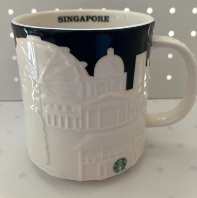 Singapore Starbucks coffee Cup Mug 16oz Relief 3D Collector Series Ceramic  New | eBay