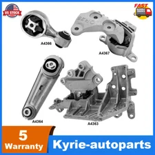 4Pcs Engine Auto Transmission Motor Mount Kit For 2014-2017 Nissan Rogue 2.5L