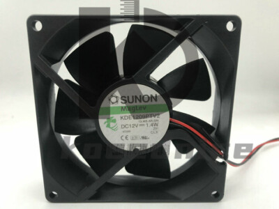 New 1pcs SUNON KDE1209PTV2 12V 1.4W 9025 9CM 2-wire silent cooling fan