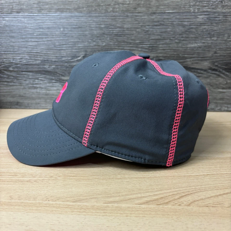 Gorra Under Armour Correa Trasera Mujer Gris Rosa Correr Correr Atlético Gimnasio Foto 4 de 4