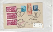 german democratic republic 1954 stamps cover ref 19215