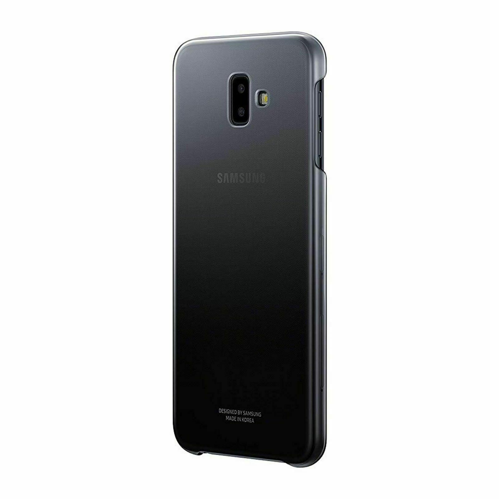 Samsung Custodia Originale Gradation Back Cover per GALAXY J6 Plus J610f Nero