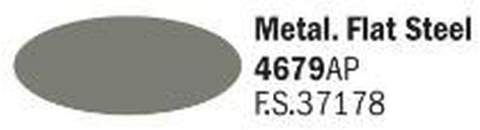 Metal Flat Steel colore acrilico adatto per aerografo e per modellismo