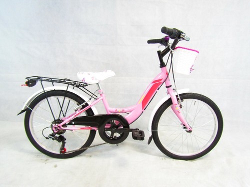 bicicletta bambina bici per bimba 20'' con cambio eta' 6,7,8,9 anni colore  rosa | eBay