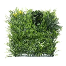 20"x20" Artificial Faux 3D Mix Leaf Privacy Fence Screen Decor Panel Hedge V4