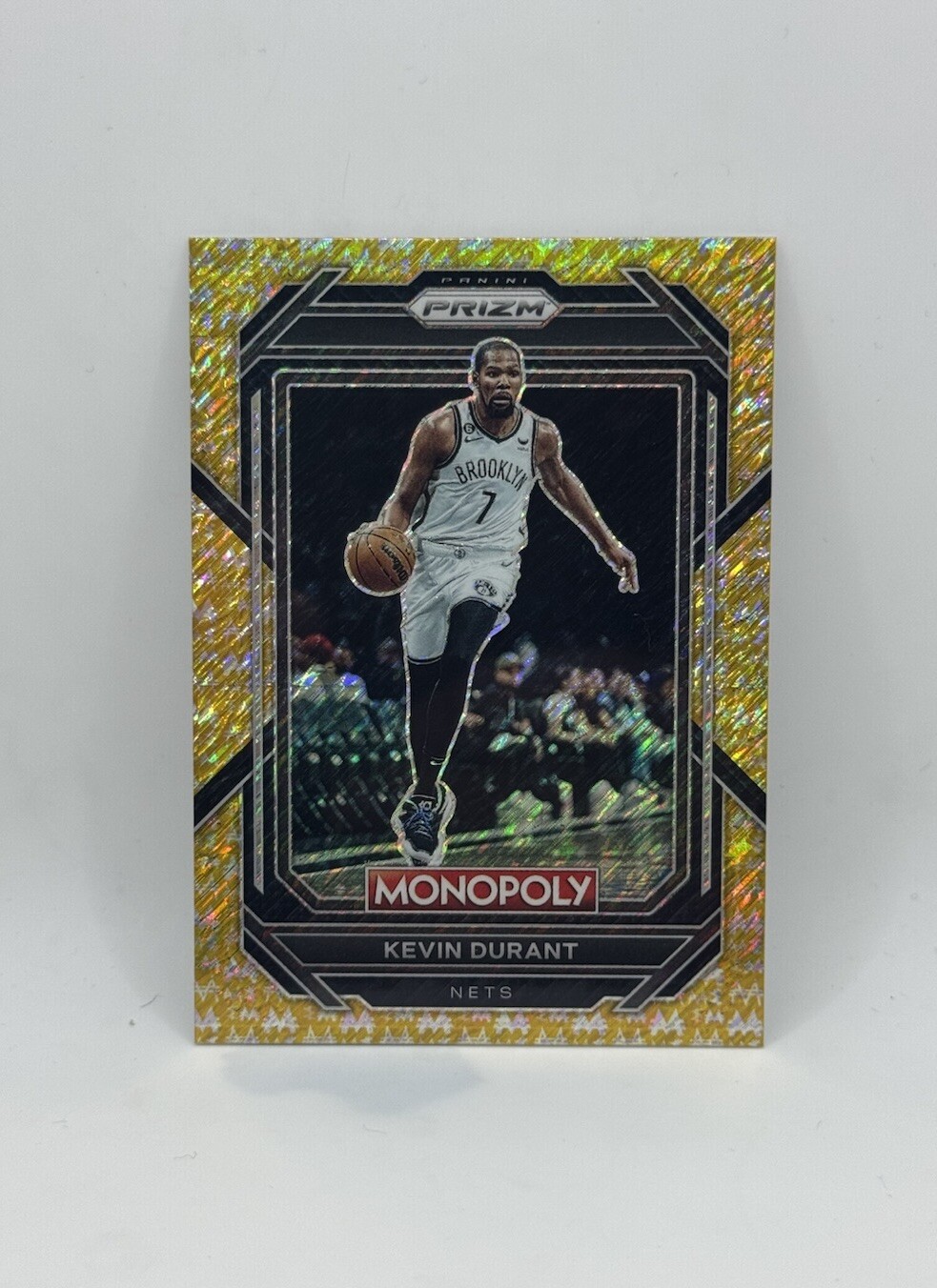 2022-23 Panini Prizm Monopoly Kevin Durant Gold Money Shimmer /500 #7
