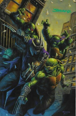 Teenage Mutant Ninja Turtles #100 VARIANT signed Johnny Desjardins Variant TMNT