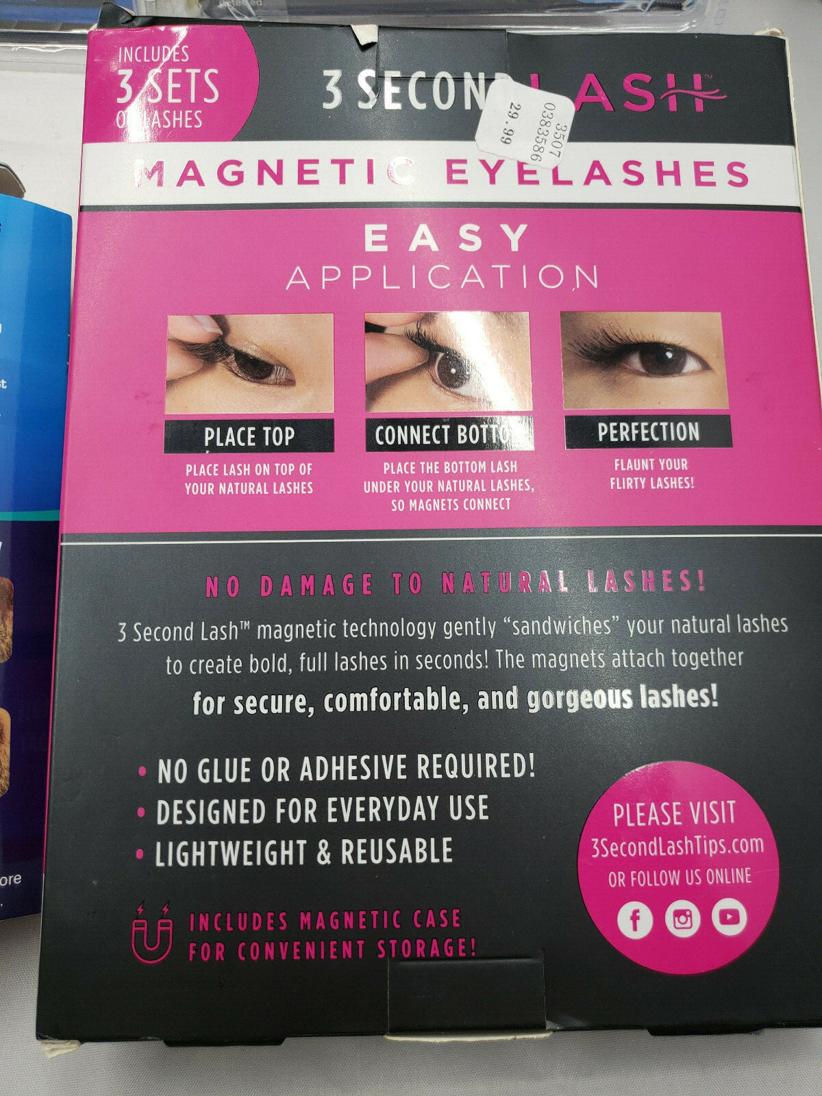 AS SEEN ON LOT SENSOR BRITE / PERFECT SMILE / SUPER BRIGHT SWITCH / 3 SEC LASH