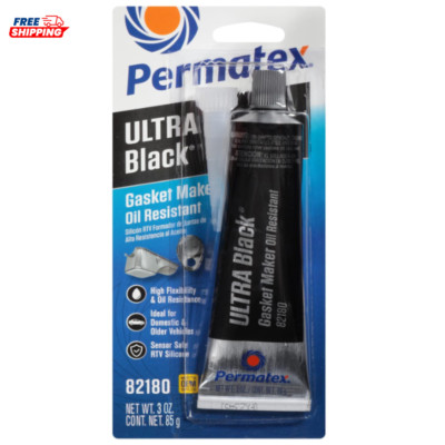 Permatex 82180 Ultra Black Maximum Oil Resistance RTV Silicone Gasket ...