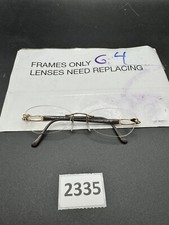 Silhouette Eyeglasses 6708 Rimless Brown Gold Tone 20 6051 19mm 125mm