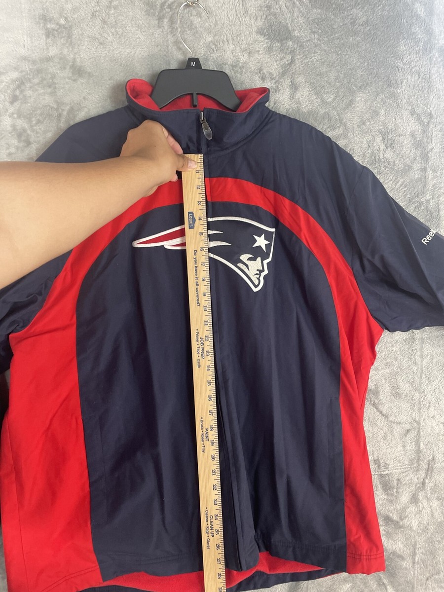 Reebok New England Patriots Jacket Men's XL Navy Red NFL Team