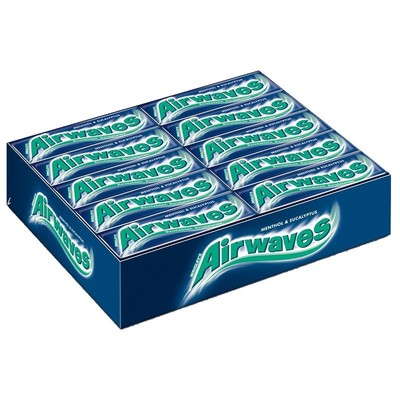 Жевательная резинка Wrigley's airwaves ментол/эвкалипт 0.014x30 (4009900022170)