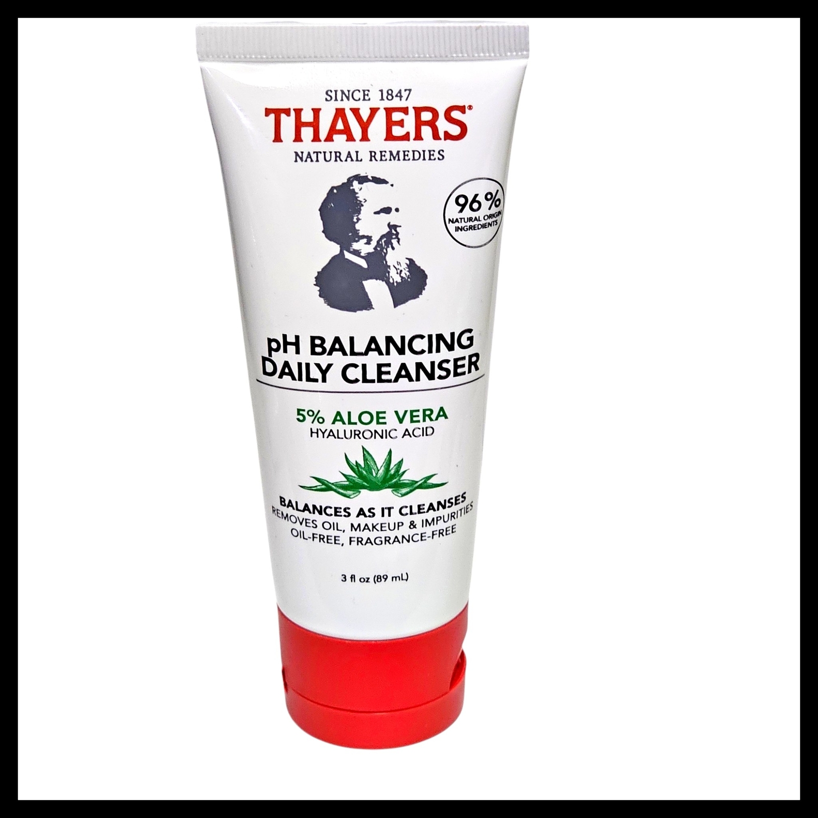 Ежедневное очищающее средство Thayers pH Balancing с 5% Алоэ Вера и гиалуроновой кислотой, 3 жидких унции/89 мл