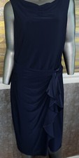 Lauren Ralph Lauren Blue Faux Wrap Dress Size 16