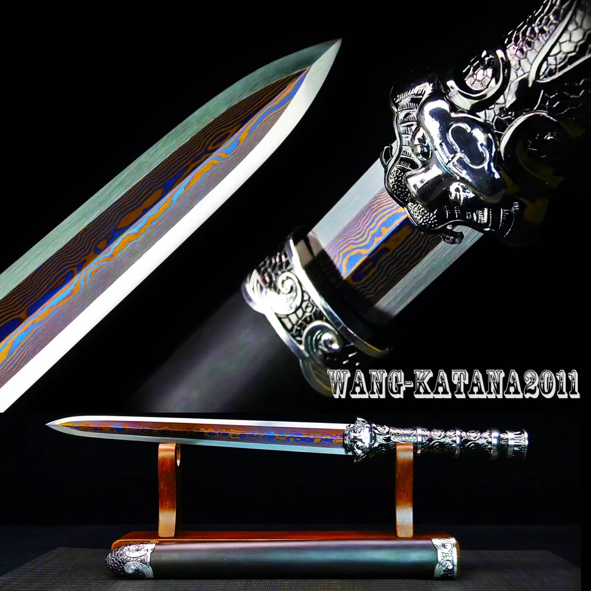 大红色双面可收藏中国刀剑、军刀| eBay