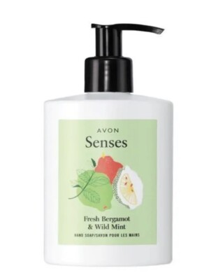 NEW in BOX Avon Senses Fresh Bergamot & Wild Mint Hand Soap 10.1 fl. oz
