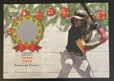 2022 Topps Holiday Oneil Cruz Relic Jersey Rookie RC Gray Patch Pirates WRC-OC