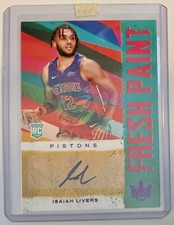 2021-22 Panini Court Kings ISAIAH LIVERS FRESH PAINT RC /49 No. FP-ILV