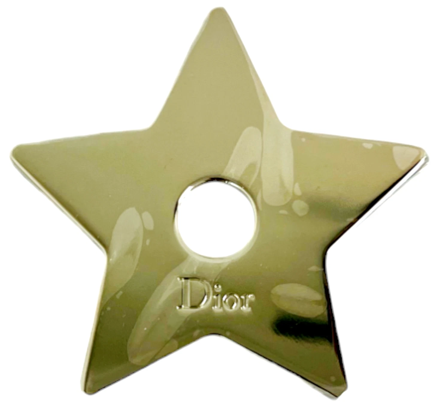 Dior Star Accessoire Sac Charm Cadeau Emballage Ornement Logo Ton Argent Métal Neuf