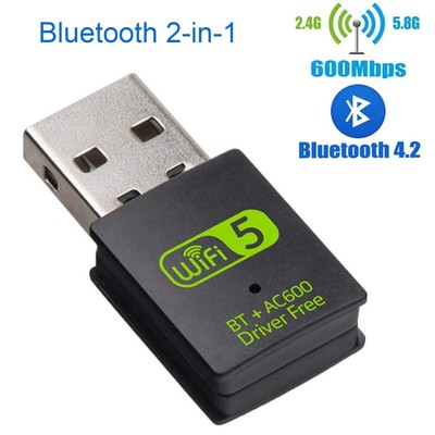 Mister FPGA WiFi Bluetooth Adapter, 600Mbps Dual Band 2.4/5Ghz Wireless Network