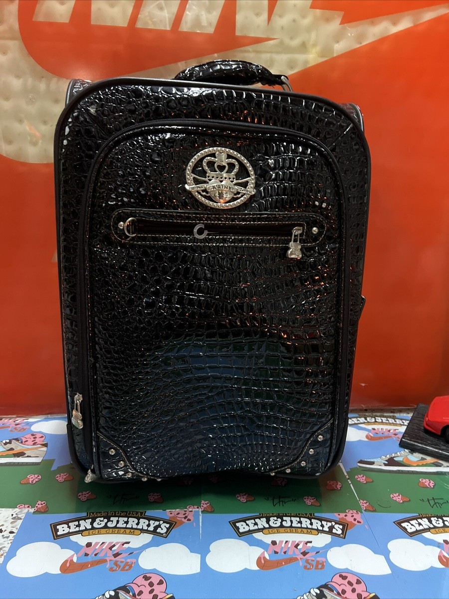 Kathy Van Zeeland Croco Black PVC 20