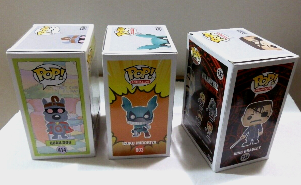 Funko Pop Animation Lot Of 6 Rick And Morty FullMetal Alchemist Vinyl Figures