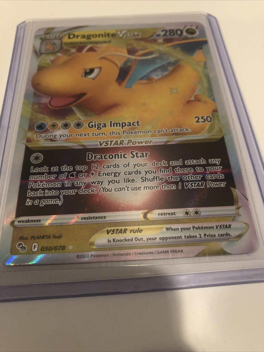 Pokémon TCG Dragonite VSTAR Pokemon GO 050/078 Holo Ultra Rare